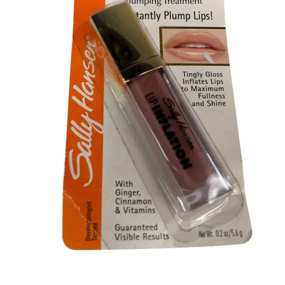 Sally Hansen Lip Inflation Lip Gloss 6690-18 Sheer Mocha New